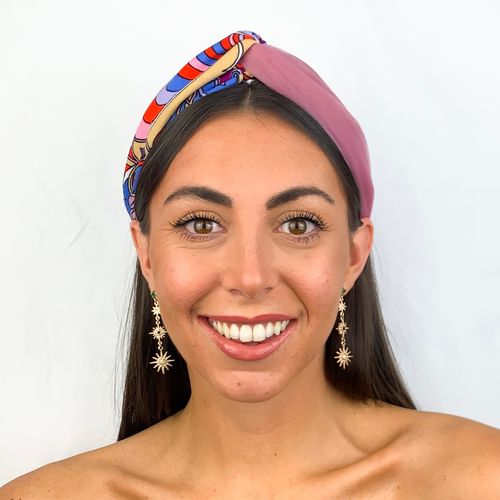 Lila Purple Pucci Twist Headband